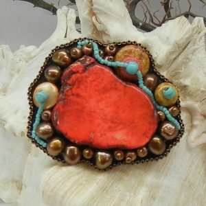 Red Brooch