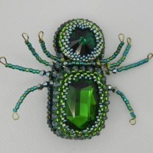 Green Spider Brooch