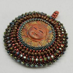 Bead Embroidery Pendant