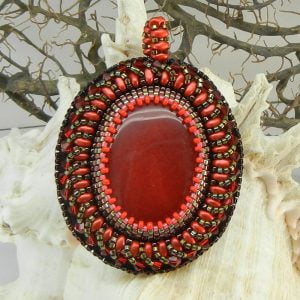 Bead Embroidery Pendant Component