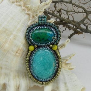 Bead Embroidery Pendant Component