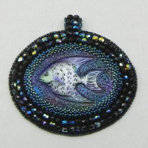 Bead Embroidery Pendant
