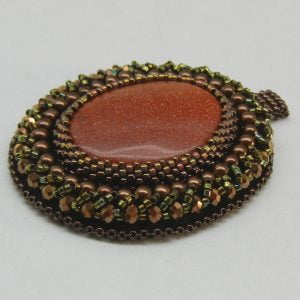 Bead Embroidery Pendant