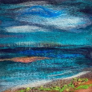 LOCAL SCENERY FELT PAINTINGS BY JANE BARI, FELT ARTIST
