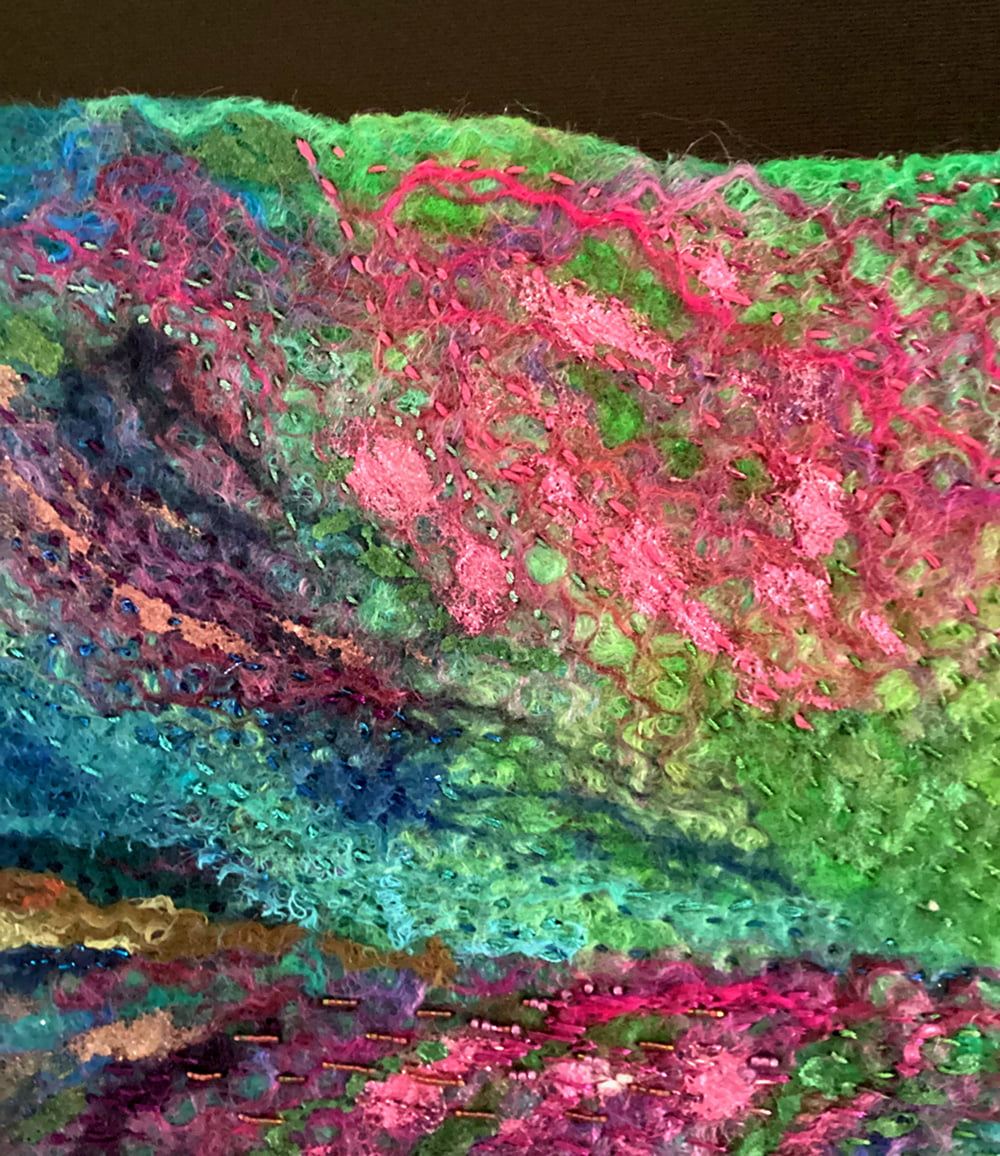 FELT PAINTING - "AURORA INLET" - Image 5