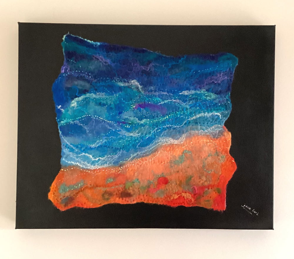 FELT PAINTING - "BASS STRAIT" - Image 2