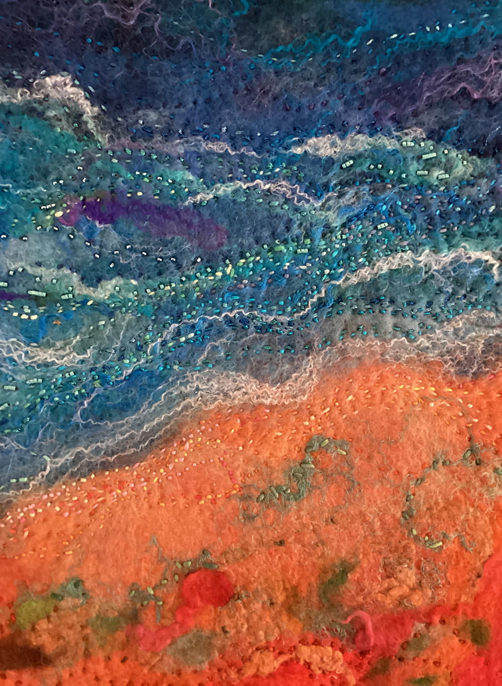 FELT PAINTING - "BASS STRAIT" - Image 3