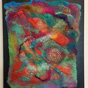 FELT PAINTING - "HIDDEN GEMS"