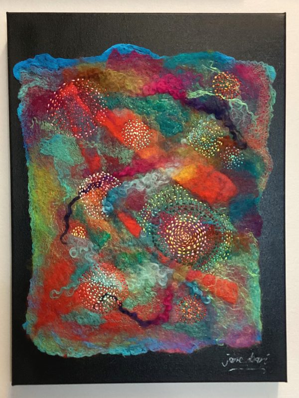 FELT PAINTING - "HIDDEN GEMS"