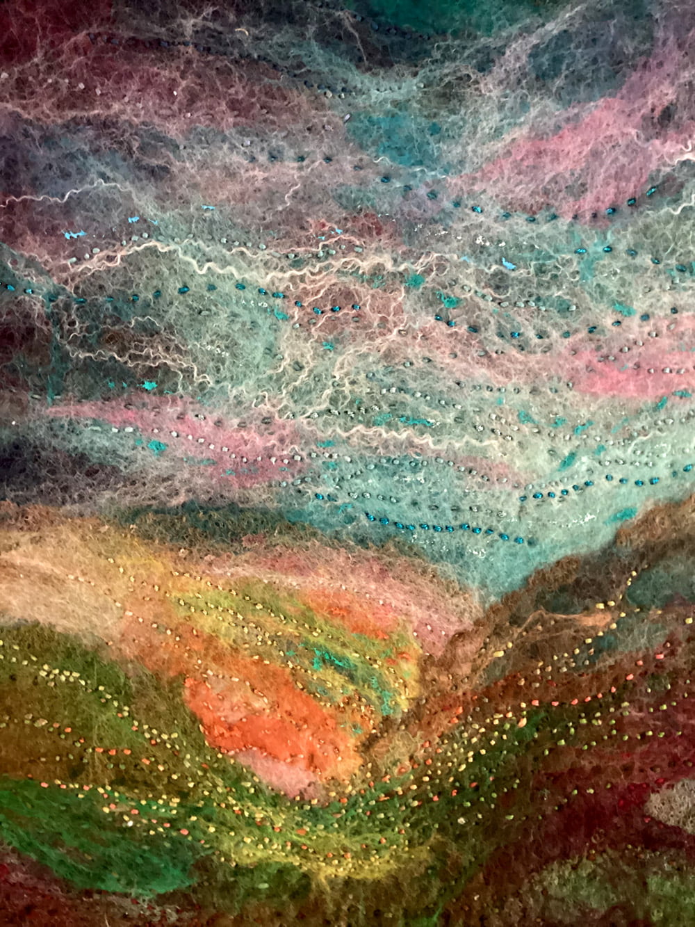 FELT PAINTING - HIGH COUNTRY VALLEY - Image 5
