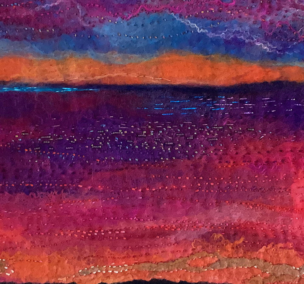 FELT PAINTING - "SOLSTICE INLET" - Image 3