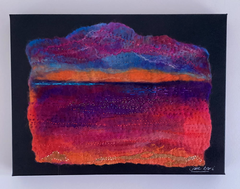 FELT PAINTING - "SOLSTICE INLET"