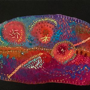 Contemporary felt painting