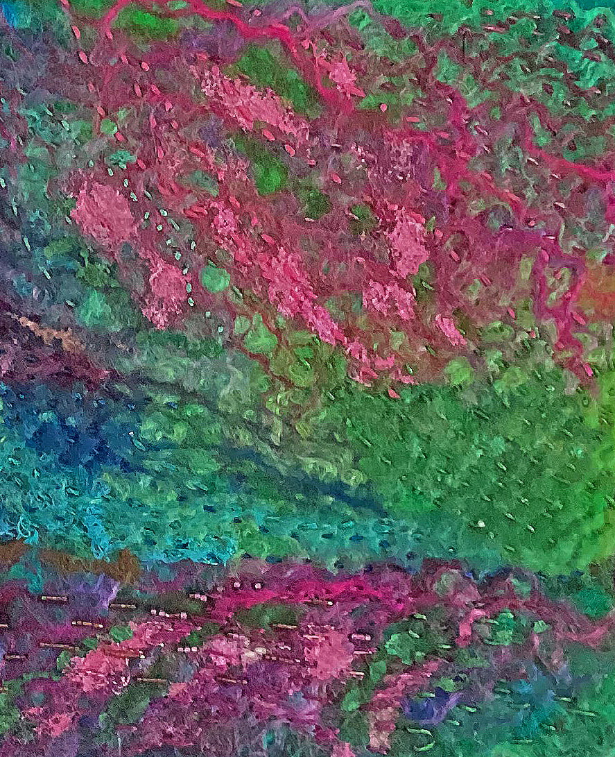 FELT PAINTING - "AURORA INLET" - Image 3