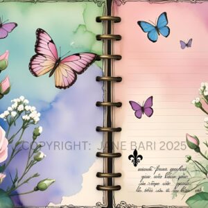 ROSES AND BUTTERFLIES JOURNAL SET