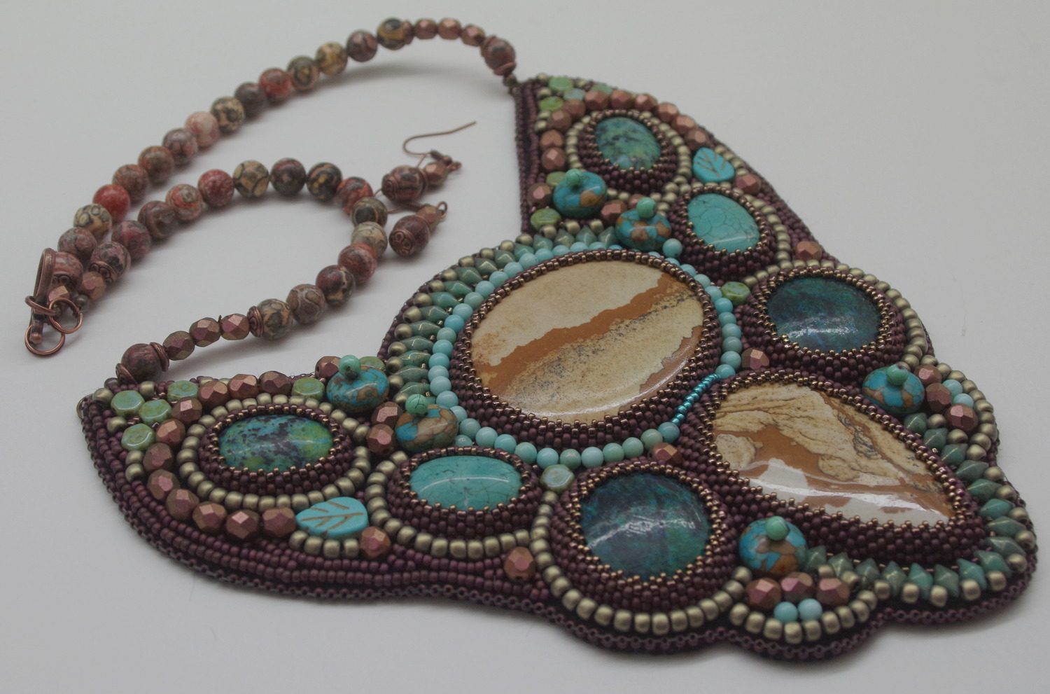 Necklace and Earring Set - "Earth" - Image 4
