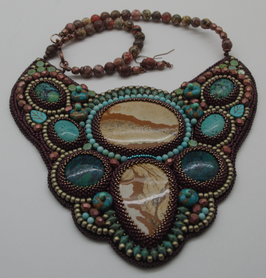 Necklace and Earring Set - "Earth" - Image 6