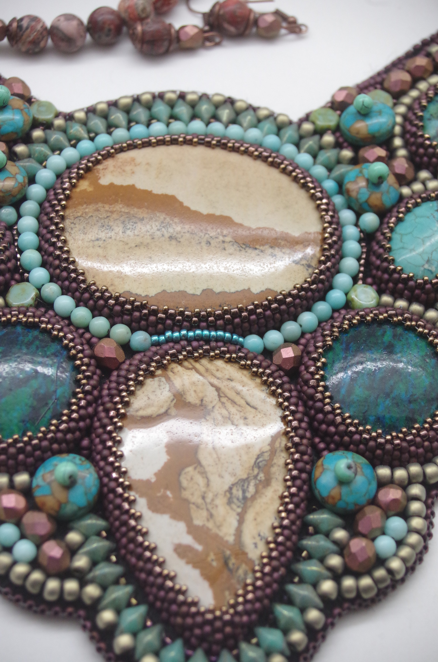 Necklace and Earring Set - "Earth" - Image 5