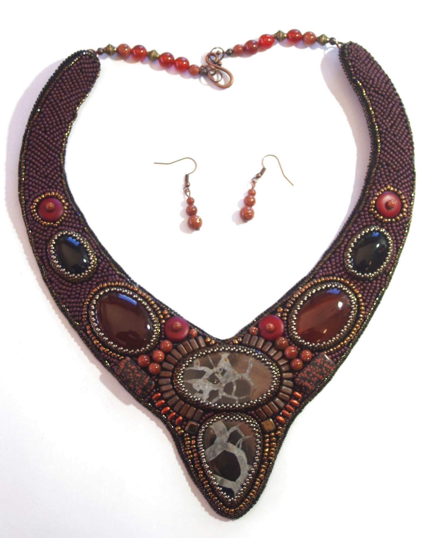 Necklace and Earring Set - "Tribal" - Image 2