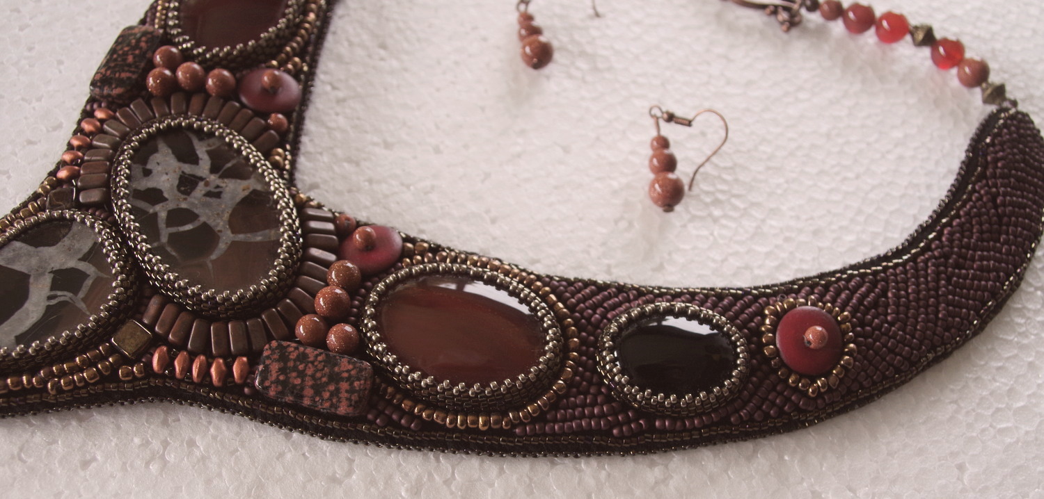 Necklace and Earring Set - "Tribal" - Image 4