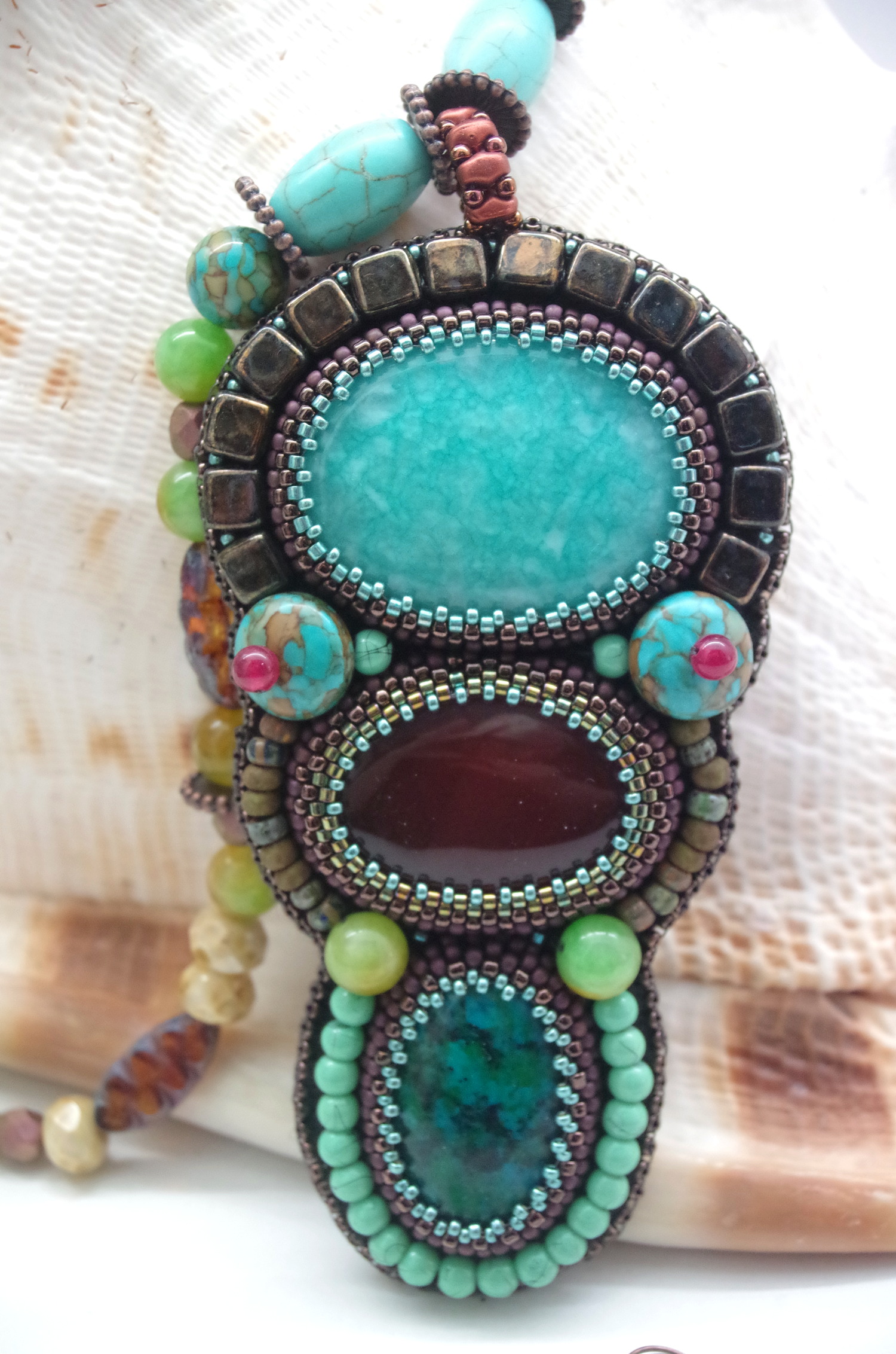 Necklace and Earring Set - "Water Goddess" - Image 5